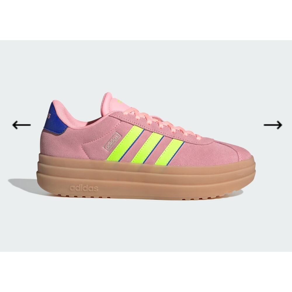 adidas Pink and Neon Green Athletic Shoes